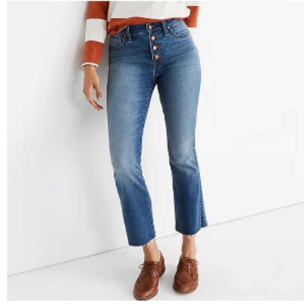 Madewell Cali Demi Boot Jean button fly